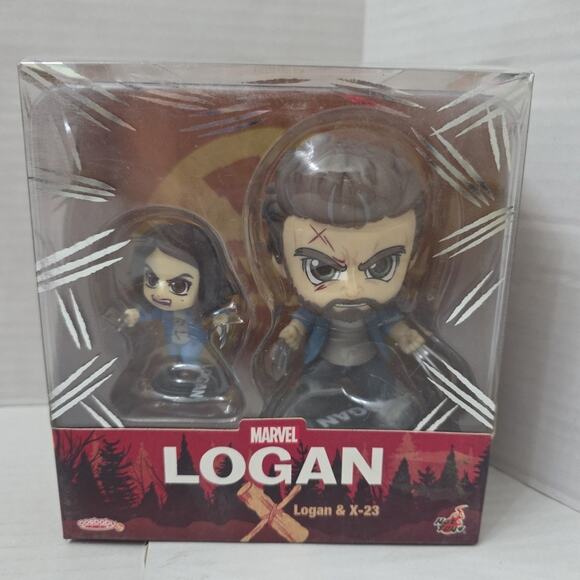 Disney Marvel Logan And X-23 Cosbaby Bobble-Head Figure Set By Hot Toy-Logan - Picture 1 of 5